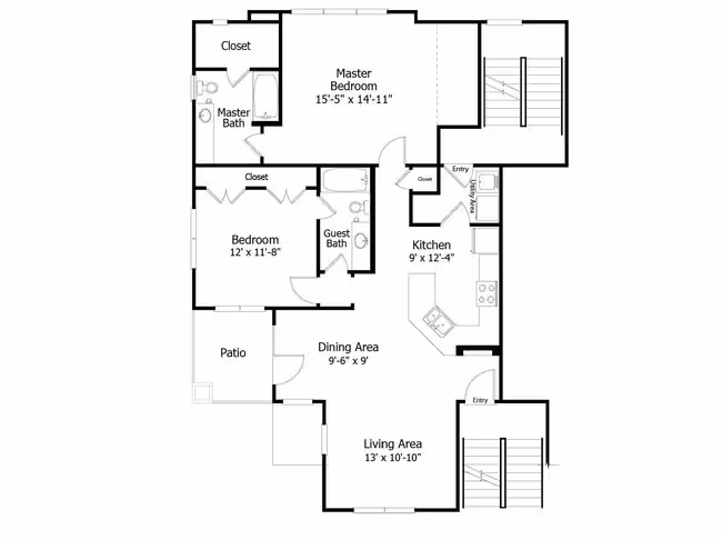 Oaks 3B3 0302 floor plan